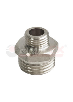 Ниппель никелированный переходной НР 1 1/2дюйм - НР 3/4дюйм (50/5) VALFEX VF.580.N.112.034