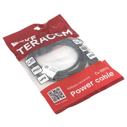 Кабель питания TERACOM для PDU C13 - C14 сеч. 3x1,5мм2 250В 10A длина 2,0 м Кабель питания TERACOM для PDU C13 - C14 сеч. 3x1,5мм2 250В 10A длина 2,0 м
