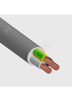 Провод ПВС 3х1,5(2х1,5+1х1,5) белый ТРТС