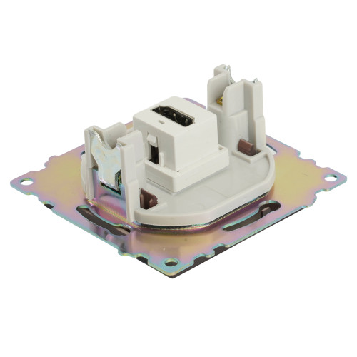 Розетка HDMI 2.1, Type A (механизм), STEKKER GLS00-7118-04, серия Катрин, шоколад Розетка HDMI 2.1, Type A (механизм), STEKKER GLS00-7118-04, серия Катрин, шоколад