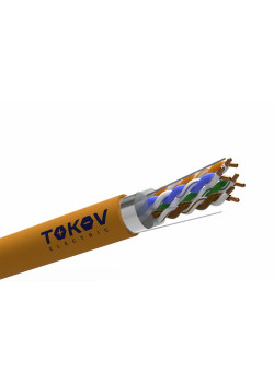 Кабель витая пара F/UTP 4х2х24AWG(0.52мм) кат.5E ZH нг(А)-HF (LSZH) indoor Fluke tested 305м (м) PRO TOKOV ELECTRIC TKP-C06-F42-5E-RU-LSZH