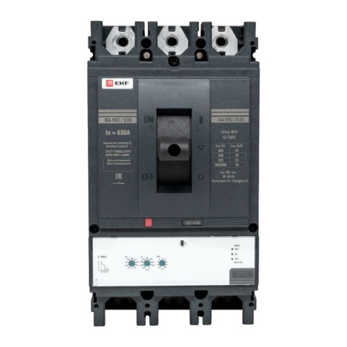 ВА-99C 630/630А 3P 45кА с электронным расцепителем EKF
