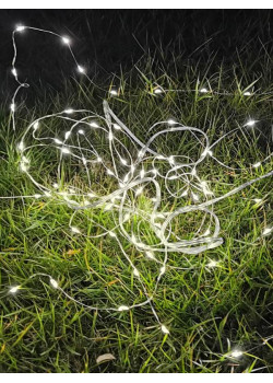 Гирлянда светодиодная 10м 100LED на солнечной батарее аккум. NI-MH 300мА.ч КОСМОС KOC_SOL197