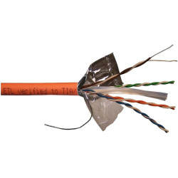 Кабель информационный Lanmaster LAN-6EFTP-HFLT-OR кат.6 FTP 4 пары 23AWG LSZH внутренний 305м оранжевый