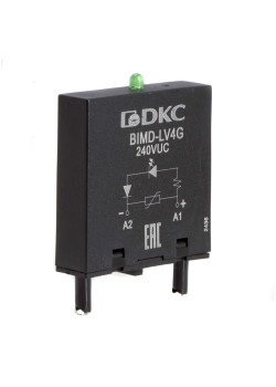 Модуль индикации и защиты, LED зелёный+Варистор (A1+), 240V AC/DC