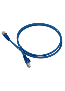 Патч-корд Lanmaster LAN-PC45/U5E-1.5-BL UTP вилка RJ-45-вилка RJ-45 кат.5е 1.5м синий LSZH (уп.:1шт)