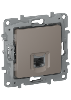 IEKETIKA Розетка компьютерная RJ45 категория 5Е UTP 6714411 капучино IEK