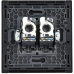 FORTE&PIANO Розетка компьютерная двойная RJ45 кат.5E FP633M металл шампань IEK FORTE&PIANO Розетка компьютерная двойная RJ45 кат.5E FP633M металл шампань IEK