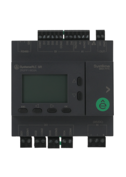 Интеллектуальное реле SR2; 24 VDC; дисплей; 12 IO: 6 DI, 4 DO (реле); 2 AI; 1xRS485, 1xRJ45