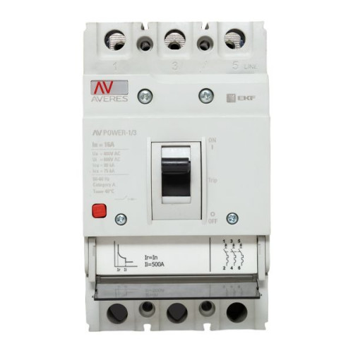 AV-POWER-1/3 16А 80кА TR EKF
