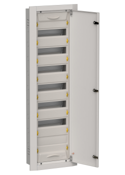 TITAN 5 Корпус металлический ЩРв-84 (1х84) 1130х365х130мм IP31 серый (одна дверь) IEK