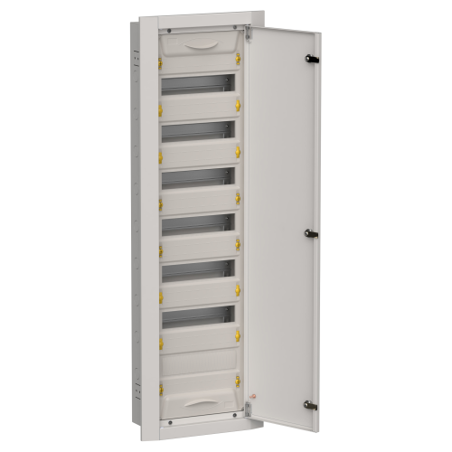 TITAN 5 Корпус металлический ЩРв-84 (1х84) 1130х365х130мм IP31 серый (одна дверь) IEK
