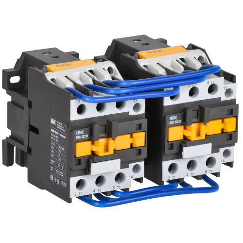 Контактор КМИ-23230 реверс 32А 400В/АС3 2NO IEK