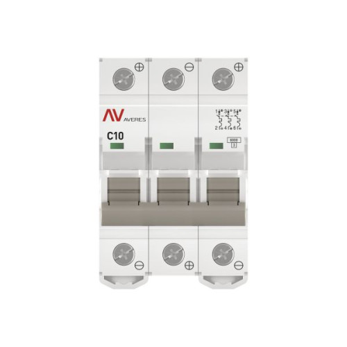 AV-6 DC 3P 10A (C) 6kA EKF AVERES AV-6 DC 3P 10A (C) 6kA EKF AVERES