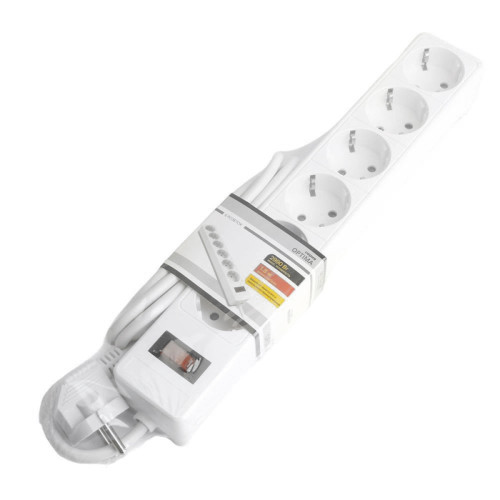 Сетевой фильтр 6-местный с/з STEKKER HM20-61-02 3x1мм2, 1,8 м, серия Optima, белый Сетевой фильтр 6-местный с/з STEKKER HM20-61-02 3x1мм2, 1,8 м, серия Optima, белый