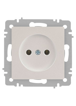Розетка 1-м СП Accent 6-201-06 16А IP20 250В 2P перламутр. Intro Б0063667