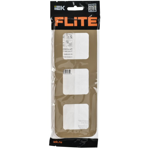 FLITE Рамка 3-местная РУ-3-А-ФлХ хаки IEK
