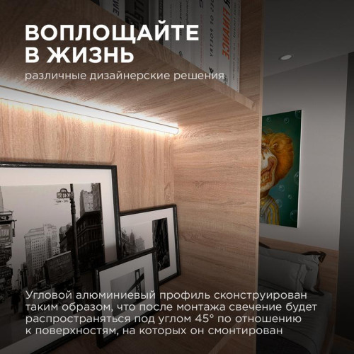 Профиль для светодиодной ленты анод угловой с шир. рас накладной сер. 16х16мм 2м алюм. Apeyron 08-04 Профиль для светодиодной ленты анод угловой с шир. рас накладной сер. 16х16мм 2м алюм. Apeyron 08-04