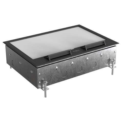 MultiDesk Люк на 16 модулей IP40 для бетонных полов с монтажной коробкой, тип MDK10 MultiDesk Люк на 16 модулей IP40 для бетонных полов с монтажной коробкой, тип MDK10