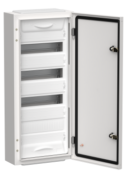 TITAN 5 Корпус металлический ЩРн-48 (1х48) 710х310х140мм IP54 белый (одна дверь) IEK