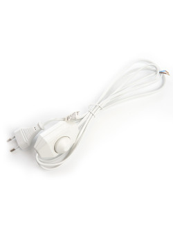 Сетевой шнур с диммером 230V 2м, белый, DM103-200W
