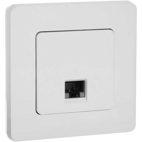INSPIRIA Розетка компьютерная RJ45 категория 5Е UTP белый INSPIRIA Розетка компьютерная RJ45 категория 5Е UTP белый