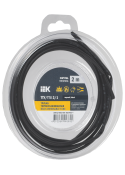 Трубка термоусадочная ТТУ нг-LS 2/1 черная (2м/упак) IEK