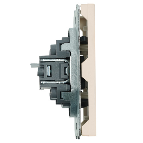 Розетка компьютерная 1-местная RJ-45 (механизм), серия Эмили, RST00-5117-08, кашемир, soft touch Розетка компьютерная 1-местная RJ-45 (механизм), серия Эмили, RST00-5117-08, кашемир, soft touch