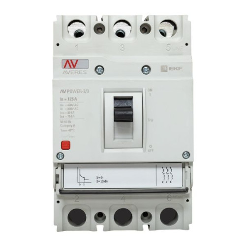 AV-POWER-2/3 125А 80кА TR EKF AV-POWER-2/3 125А 80кА TR EKF