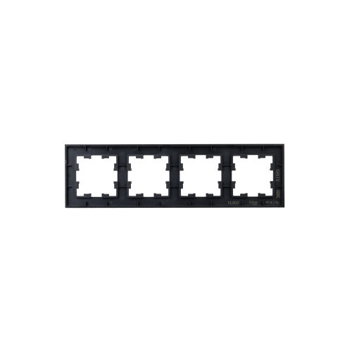 BRITE Рамка 4-местная РУ-4-2-Бр стекло черный матовый IEK BRITE Рамка 4-местная РУ-4-2-Бр стекло черный матовый IEK