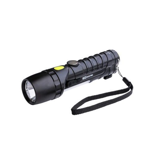 Фонарь автомоб. универс., 6 Вт CREE+3 Вт COB,1x18650 2200 мА*ч, магн., подвес, USB, стропорез,TDM