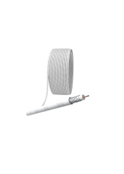 Кабель коаксиальный RG-6U CCS/оплетка Al 48проц. PVC Simple 75Ом бел. (м) Эра Б0044596