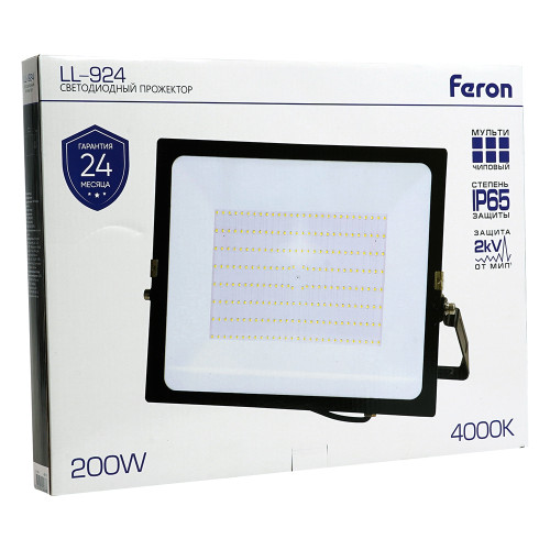 Светодиодный прожектор Feron LL-924 IP65 200W 4000K