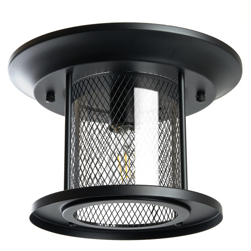 Светильник садово-парковый Feron PL723 на потолок 60W E27 230V, черный Светильник садово-парковый Feron PL723 на потолок 60W E27 230V, черный