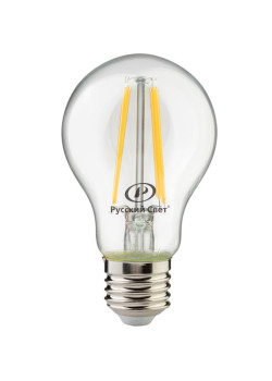 Лампа светодиодная филаментная RS LED F A55 E27 4W 220-240V 2700К 4Вт грушевидная 470лм Ra 90 15010945085