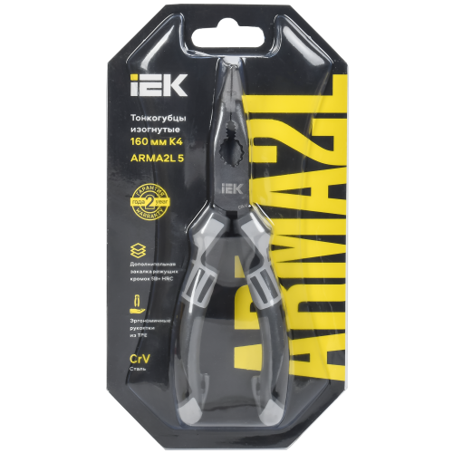 ARMATOOL Тонкогубцы изогнутые 160мм K4 IEK ARMATOOL Тонкогубцы изогнутые 160мм K4 IEK