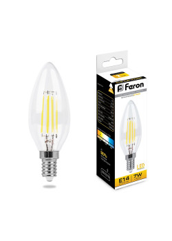 Лампа светодиодная Feron LB-66 Свеча E14 7W 230V 2700K