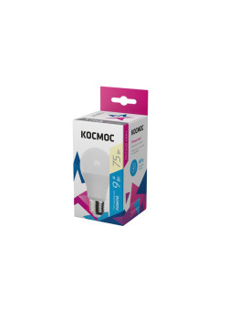 Лампа светодиодная А55 9Вт 3000К Е27 Космос LkecLED9wA55E2730