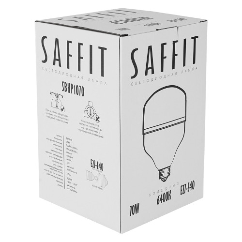 Лампа светодиодная SAFFIT SBHP1070 E27-E40 70W 230V 6400K Лампа светодиодная SAFFIT SBHP1070 E27-E40 70W 230V 6400K