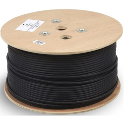 Кабель информационный Cabeus UTP-4P-Cat.5e-SOLID-OUT-PE-UV кат.5E U/UTP 4 пары PE внешний 305м черный