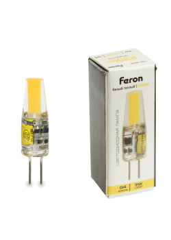 Лампа светодиодная Feron LB-424 G4 3W 12V 2700K