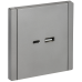 FORTE&PIANO Розетка USB A+C 3,1А FP550 сталь IEK FORTE&PIANO Розетка USB A+C 3,1А FP550 сталь IEK