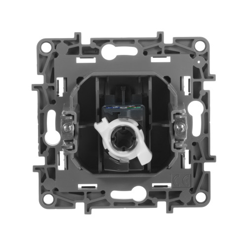 ETIKA Розетка компьютерная RJ45 категория 5Е UTP антрацит ETIKA Розетка компьютерная RJ45 категория 5Е UTP антрацит