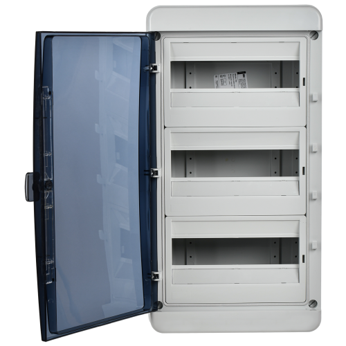 TEKFOR Корпус пластиковый КМПн-36 IP65 черная прозрачная дверь IEK TEKFOR Корпус пластиковый КМПн-36 IP65 черная прозрачная дверь IEK