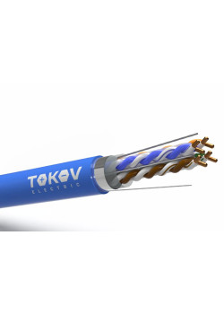Кабель витая пара F/UTP 4х2х23AWG(0.57мм) кат.6 LSZH TOKOV PRO Fluke tested TOKOV ELECTRIC
