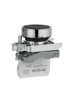 Кнопка OptiSignal D22 C4-P-210 черная металл 1НО XB4BA21