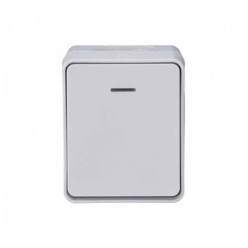 ATLASDESIGN PROFI IP54 О/У 1-клавишный ВЫКЛЮЧАТЕЛЬ с подсветкой, сх.1а, 10АХ, БЕЛЫЙ ATLASDESIGN PROFI IP54 О/У 1-клавишный ВЫКЛЮЧАТЕЛЬ с подсветкой, сх.1а, 10АХ, БЕЛЫЙ