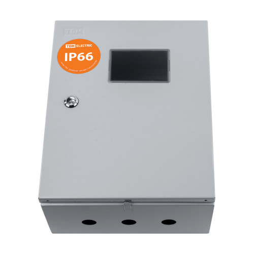 Корпус металлический ЩУ-1ф/1-0-12 IP66 (ЩУРН-1/12 IP66) (395х310х165) TDM Корпус металлический ЩУ-1ф/1-0-12 IP66 (ЩУРН-1/12 IP66) (395х310х165) TDM