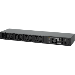 Блок распределения питания/ PDU CyberPower 20SWHVIEC8FNET(41005) NEW 1U, Switched 240V/16A, IEC320-C20 plug , 8 IEC outlets