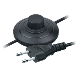 Шнур 61 601 NPS-FS01-170-2х0.5-BL 1.7м с выкл. черн. Navigator 61601